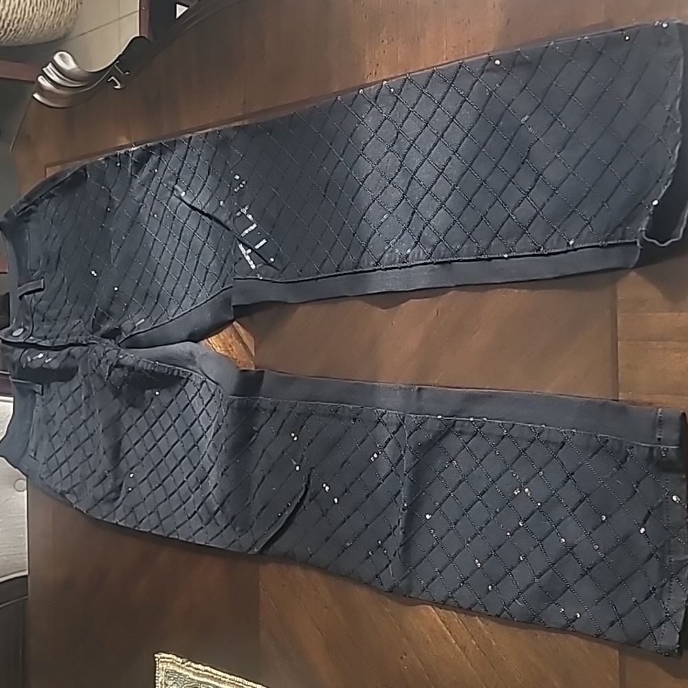 NYDJ Samantha Jeans with Black Sequins